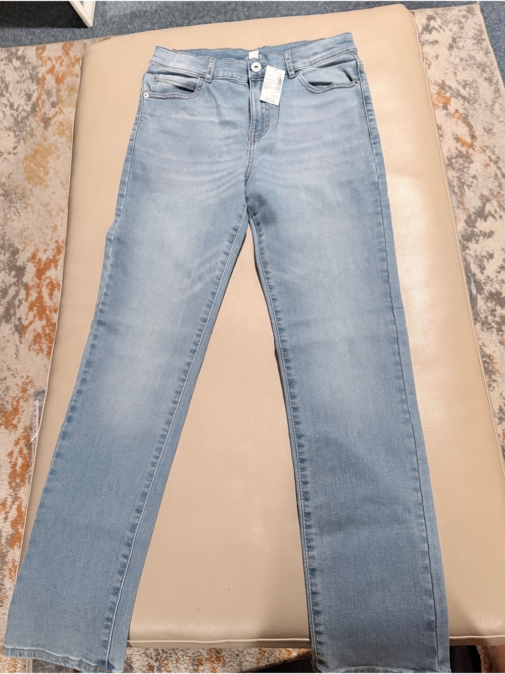 Boy’s Light Blue Straight-Leg Jeans
